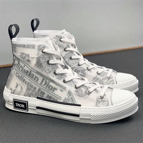 Dior B23 High Top Daniel Arsham Newspaper 